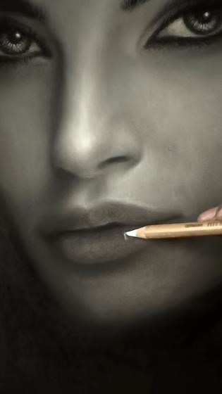 Relaxing ASMR Art Creating a Regal Portrait of the Sheba Queen