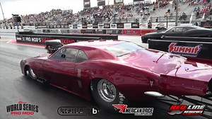 Round Two Eliminations from World Series of Pro Mod Pro Mod First 4 Pairs Jim Halsey vs Spencer Hyde Derek Ward vs Dustin Nesloney Preston Tanner vs Chuck Parker Randy Wetherford vs Ken Quartuccio Thank you to our coverage partners American Pride Golf Cart Services Braille Drag Racing | Red Line Motorsports Media