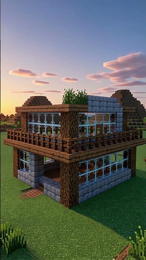 How to Build a Cozy 2-Story House in Minecraft | Step-by-Step Tutorial #Minecraft #MinecraftBuild