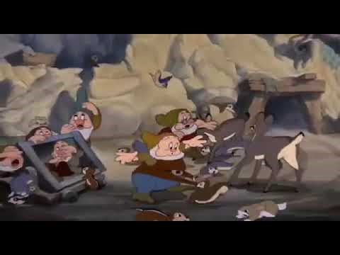 Disney Snow White and the Seven Dwarfs (1937) - The animals warn the dwarves