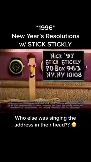 Anyone send in their new year’s resolution to Stick Stickly?? 90’s Nickelodeon was truly rhe best♥️ . . #stickstickly #90snickelodeon #nickelodeon #nickelodeonmemories #nickelodeonuk #nickelodeonuniverse #nickelodeonedit #popsicle #newyearsresolution #newyears #nick #90snick #retro #vintage #90s #90skids #90sthrowback #90saesthetic #90skid #90sbaby #90smusic #90sfashion #90shair#90scommercial #90scommercials #90stoys #90sads #oldschool #nostalgia #nostalgic #childhood #childhoodmemories #childho