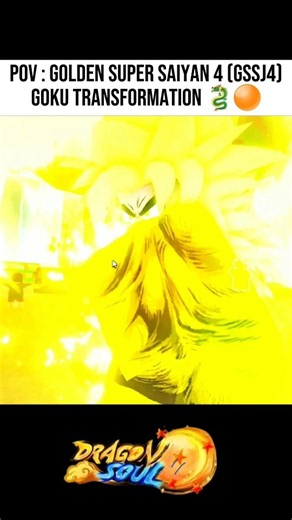 [Goku] Golden Super Saiyan 4 (GSSJ4) New Aura/Extra Form💪🟠🐉 (Dragon Soul Roblox) #roblox
