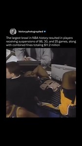 The largest brawl in NBA history, known as the “Malice at the Palace,” took place on November 19, 2004, during a game between the Indiana Pacers and the Detroit Pistons. The altercation began when a fan threw a drink at Pacers player Ron Artest, sparking a chaotic fight between players and fans. The NBA issued severe penalties: Ron Artest was suspended for 86 games, Stephen Jackson for 30 games, and Jermaine O’Neal for 25 games. Combined fines and lost salary from suspensions reached $11.2 milli