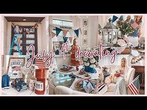Vintage Americana Summer Decor | Summer Decorating Ideas 2025 | 4th of July Decorating 🇺🇸