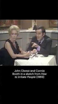 John Cleese and Connie Booth in How to Irritate People, 1969