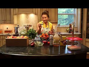 How to make peach salsa and how to can it using the water bath processing method