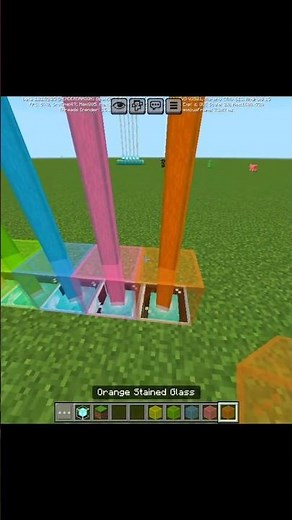 ow to Make Rainbow Beacons! 🌈💎 | Minecraft Build Hack