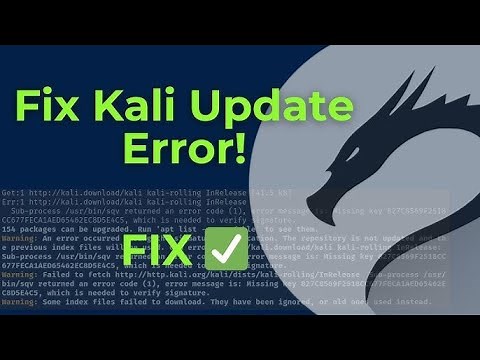 A New Kali Linux #Archive Signing Key - How to fix #OpenPGP signature verification failed #update