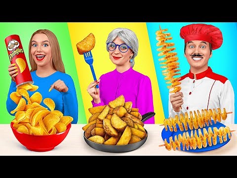 Reto De Cocina Yo vs Abuela | Situaciones Divertidas de Comida por Mega DO Challenge