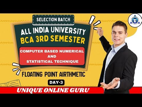 “BCA 3rd Sem | FLOATING POINT ARITHMETIC || Day-3 |