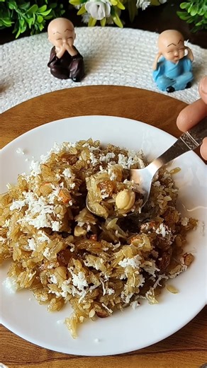 Coconut - Jaggery Poha | If you're craving something sweet,try this Poha dessert #sweet #recipe