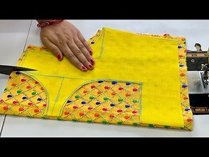 Blouse Boat Neck Designs || Blouse Back Neck Design || Cutting And Stitching Back Neck Blouse Design