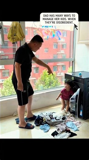 Dad has many ways to manage her kids. When they're disobedient,