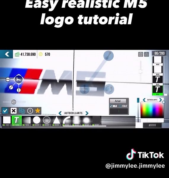BMW M5 Logo Tutorial for Car Parking Multiplayer