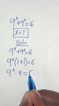 A Nice Exponential Equation Tricks #maths #mathematics #viralvideo #viralshorts #viral