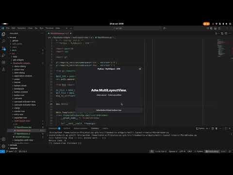Python - PyGObject - GTK - libadwaita - Adw.MultiLayoutView