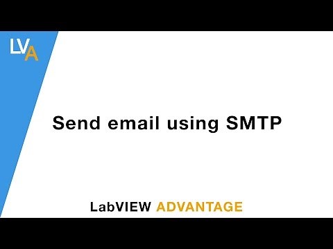 How to send email using SMTP in LabVIEW - LabVIEW