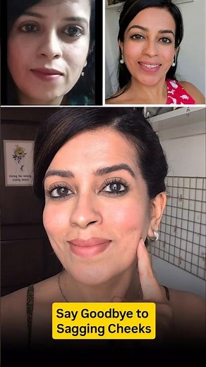 Lift Sagging Cheeks Fast! 👄 Face Yoga Routine #FaceYoga #AntiAging