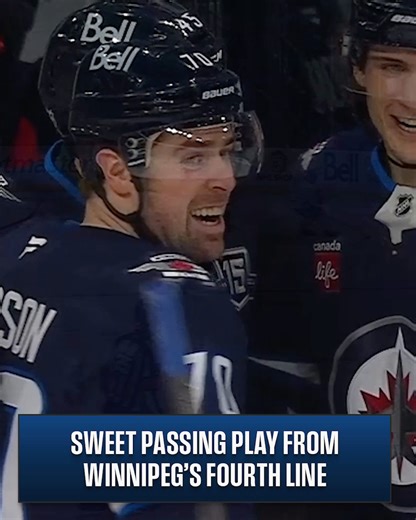 NHL on Instagram: "The @nhljets' fourth line is absolutely buzzin' tonight 🔥"