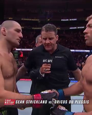 Relive the epic Sean Strickland vs Dricus du Plessis via the awesome SLOW MOTION camera! | UFC