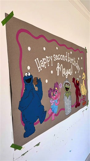 Sesame Street Birthday Banner for Celebrations