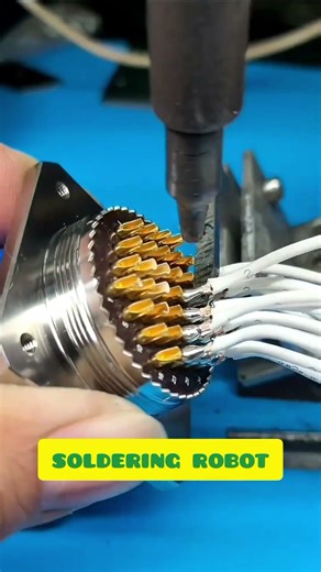 how to work industrial automatic soldering robot?#satisfying #automaticsolderingiron #diyelectronics