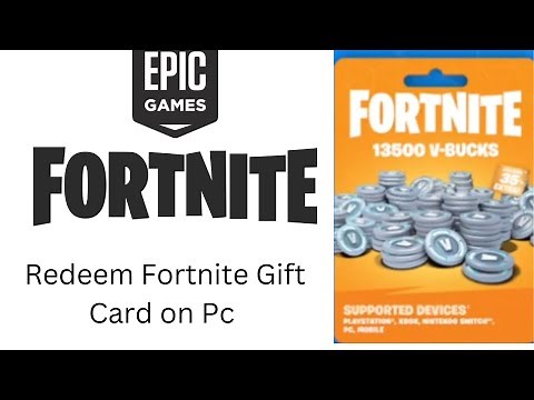 How to Redeem Fortnite Gift Card on Pc? Fortnite Gift Card Redeem 2022 | Epic Games Fortnite Redeem