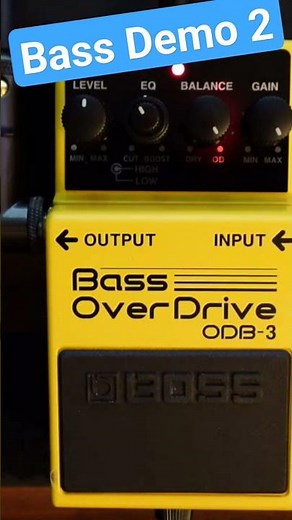 BOSS ODB-3 Bass Overdrive - Demo 2 #shorts #boss #odb3 #bass #overdrive #guitar #pedals #demo
