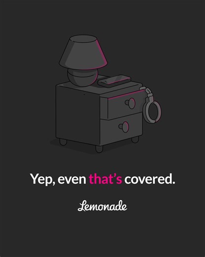 Protect your stuff with Lemonade Renters Insurance. Even the stuff you don’t tell people about… | Lemonade