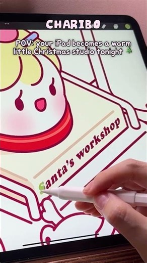 크리스마스까지 색칠도안 모두 칠하기 🎄✏️ ASMR #ipaddrawing #아이패드그림