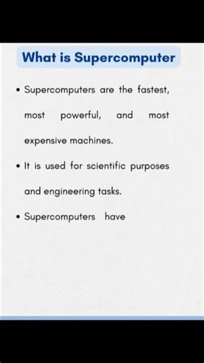What is Super computer
