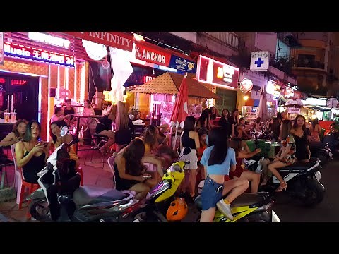 Street 130, Phnom Penh, Cambodia (2025) (4K) Red Light District - Phnom Penh nightlife