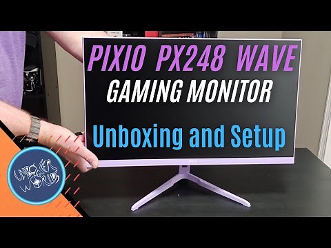 Pixio PX248 Wave 24" 1080p Gaming Monitor Unboxing and Setup