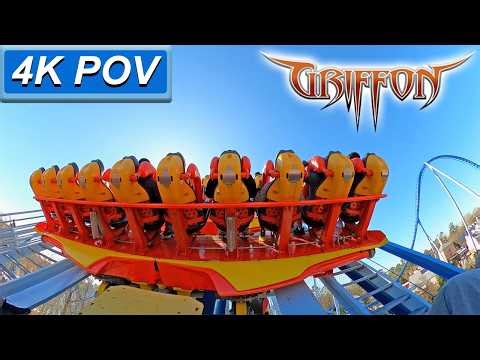 Griffon (4K Back Seat POV)- Busch Gardens Williamsburg, Williamsburg, VA