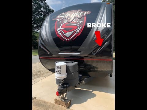 Replacing front CAP LIGHTS on our CAMPER