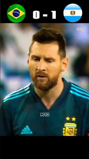 Brasil vs Argentina Superclasico 2019 ⚽🔥#messi #argentina #brasil #football #shorts #highlights