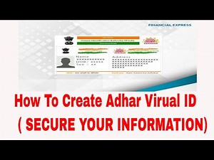 Step By Step Guide To Generate Aadhaar Virtual ID Number