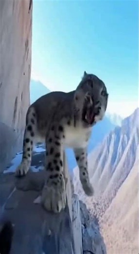 Snow Leopard vs Brown Bear: High-Altitude Tension.