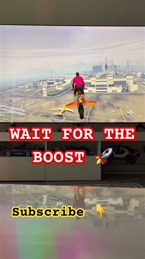 GTA 5 Flying Bike Trick 🚀 Insane Stunt! #shorts #shortsviral #gta