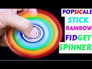DIY Popsicle Sticks Fidget Spinner. How To Make A Fidget Spinner With Popsicle Sticks.