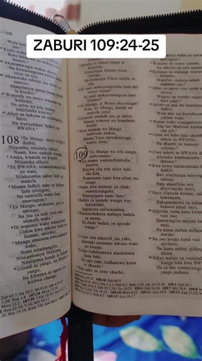 Inspirational Bible Verse: Zaburi 109:24-25