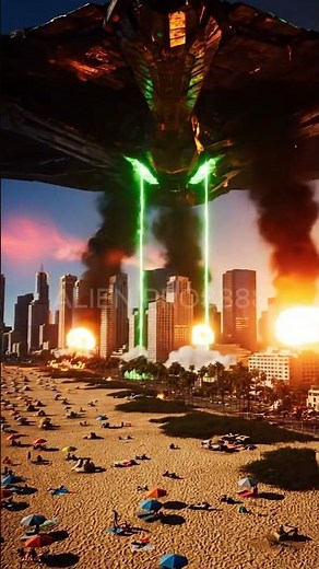 ALIEN 5: GIANT MONSTER DESTROYS CARS #alien #monster #hulk