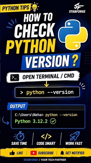 How to Check Python Version in Windows | Python Tutorial for Beginners | CMD Shortcut #Python#Coding