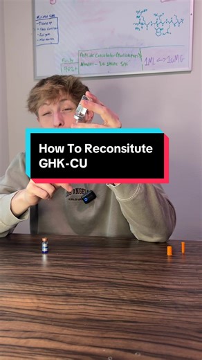 Here’s a step by step guide on how to Reconsitute your GHK-CU! #fyp #foryou #viral #ghkcu #ascension