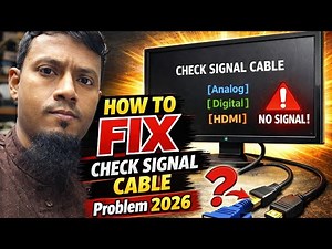 How To Fix Check Signal Cable Problem 2025 || Created by Afjal Hossain