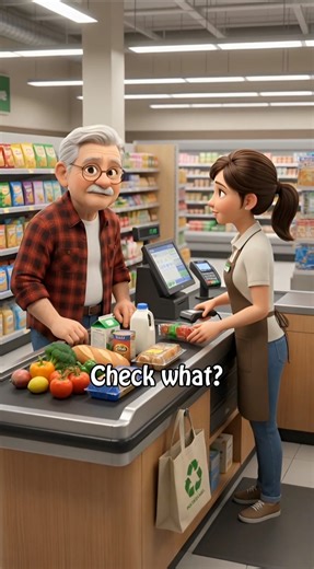 Grandpa Literally Checked Every Item Out 🛒💭 #englishconfusion #comedy #shorts