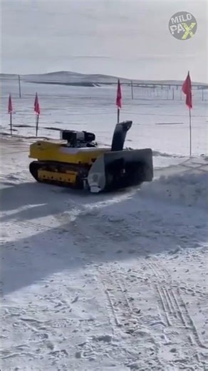 Ever Seen a Remote-Controlled Snow Blower? 🤯❄️🚜