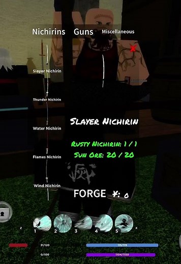 Crafting a Nichirin Blade - Demonfall