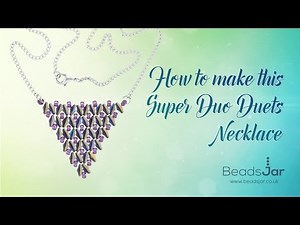 How to make this Super Duo Duet Triangle Pendant | Seed Beads