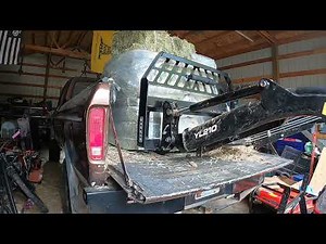 Unloading Hay With My New Tractor